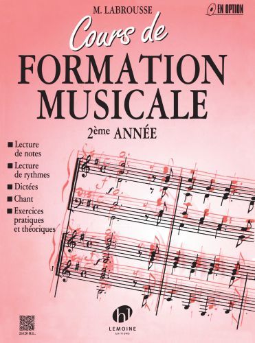 cover Cours de formation musicale Vol.2 Editions Henry Lemoine