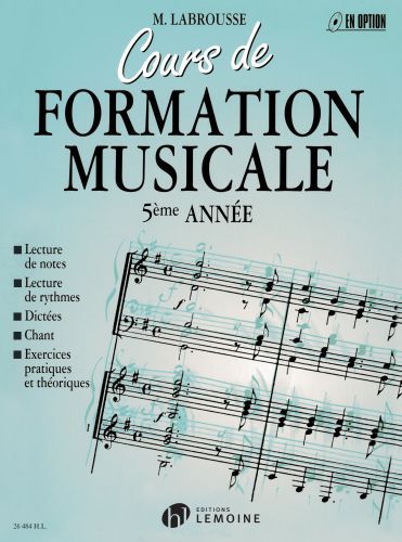cover Cours de formation musicale Vol.5 Editions Henry Lemoine