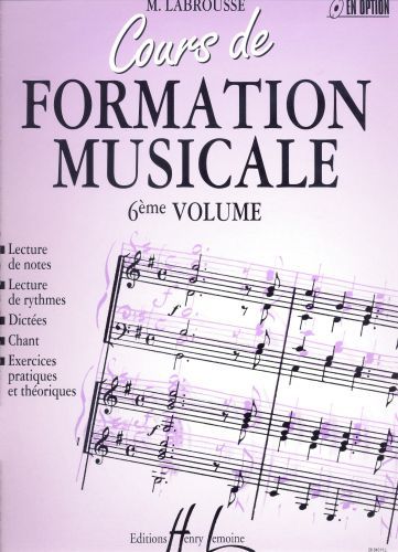 cover Cours de formation musicale Vol.6 Editions Henry Lemoine