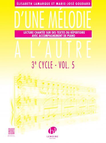 cover D'une mlodie  l'autre Vol.5 Editions Henry Lemoine