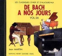 cover De Bach � nos jours Vol.5A CD seul Editions Henry Lemoine