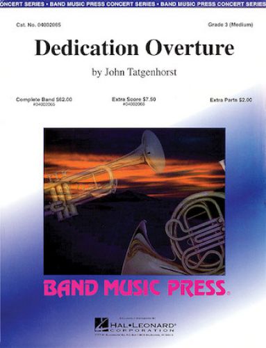 cover Dedication Overture Hal Leonard