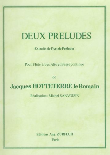 cover Deux Preludes (Extraits de l' Art de Prluder) Editions Robert Martin