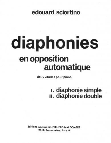 cover Diaphonies (2 �tudes) Op.11 Combre