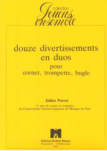 cover Douze Divertissements En Duos Editions Robert Martin