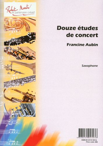 cover DOUZE ETUDE DE CONCERT Robert Martin