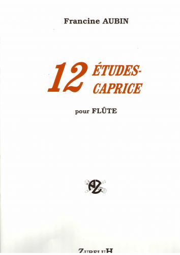 cover Douze Etudes Caprice Pour Flute Robert Martin