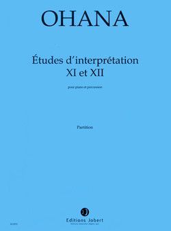 cover Etudes d'interprtation n 11 et 12 Jobert