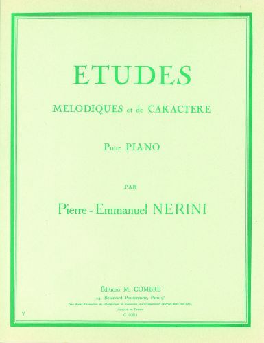 cover Etudes m�lodiques et de caract�re Combre