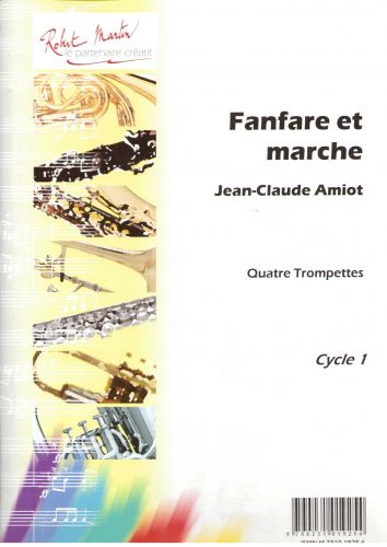 cover Fanfare and march, 4 trumpets Robert Martin