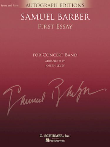 cover First Essay Schirmer