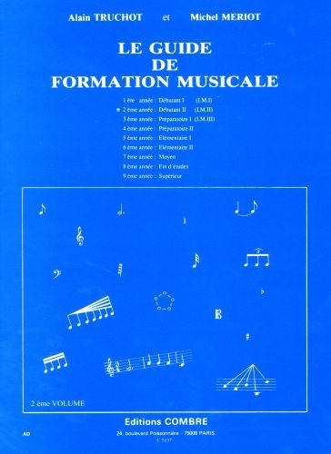 cover Guide de formation musicale Vol.2 - dbutant 2 Combre