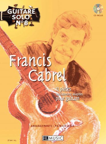 cover Guitare solo n°8 : Francis Cabrel Editions Henry Lemoine