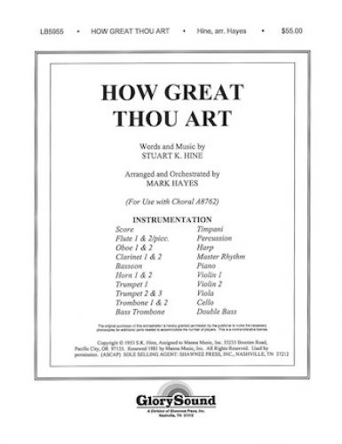 cover How Great Thou Art Shawnee Press