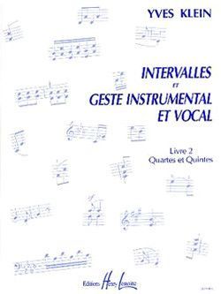 cover Intervalles et geste instrumental et vocal Vol.2 Quartes et quintes Editions Henry Lemoine