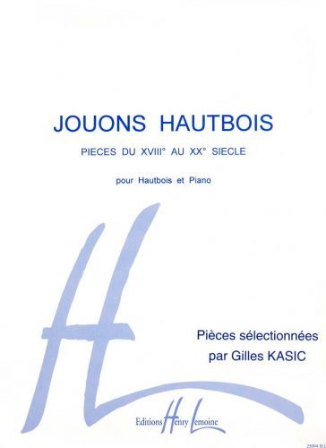 cover Jouons hautbois Vol.1 Editions Henry Lemoine