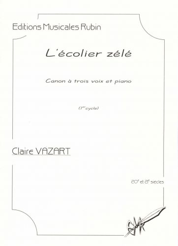 cover L'écolier zélé - Canon à trois voix et piano Rubin