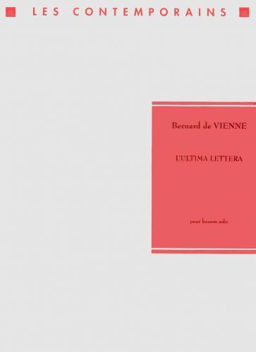 cover L'Ultima Lettera Editions Henry Lemoine