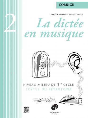 cover La dict�e en musique Vol.2 - corrig� Editions Henry Lemoine