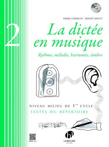 cover La dicte en musique Vol.2 - milieu du 1er cycle Editions Henry Lemoine
