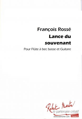 cover LANCE DU SOUVENANT Editions Robert Martin