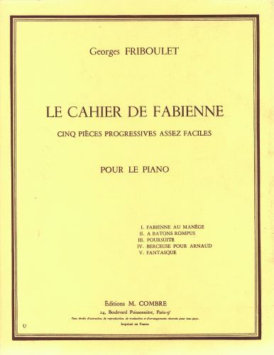 cover Le cahier de Fabienne Combre