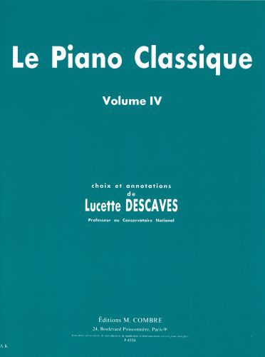 cover Le Piano classique Vol.4 Combre