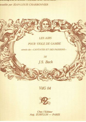 cover Les airs pour viole de gambe Editions Robert Martin