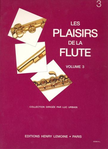 cover Les Plaisirs de la flte Vol.3 Editions Henry Lemoine