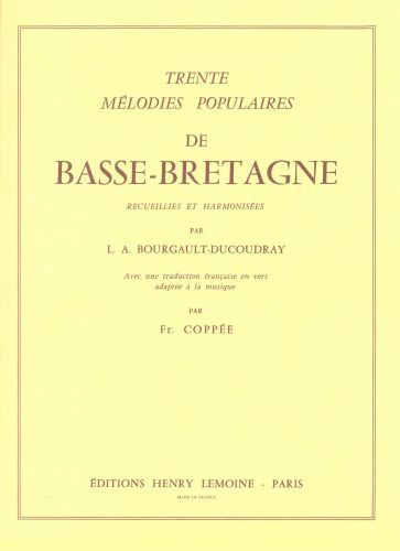 cover Mélodies de Basse-Bretagne (30) Editions Henry Lemoine
