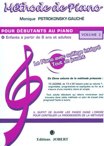 cover M�thode de piano Vol.2 Jobert