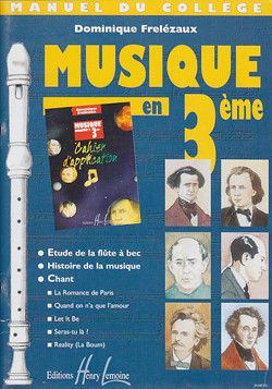 cover Musique en 3�me Editions Henry Lemoine