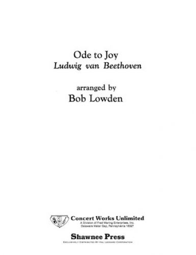 cover Ode to Joy Shawnee Press