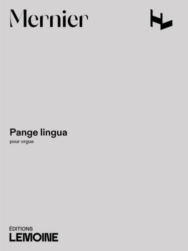 cover Pange Lingua Editions Henry Lemoine