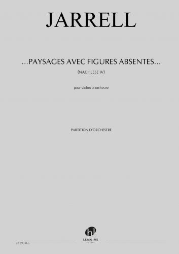 cover Paysages avec figures absentes - Nachlese IV Editions Henry Lemoine