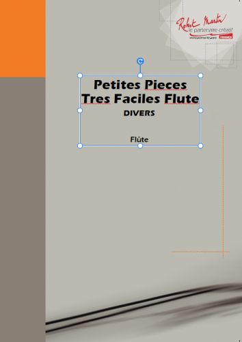 cover Petites Pieces Tres Faciles Flute Editions Robert Martin