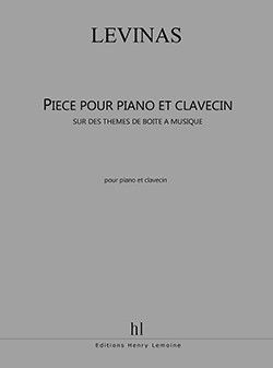cover Pi�ce pour piano et clavecin Editions Henry Lemoine