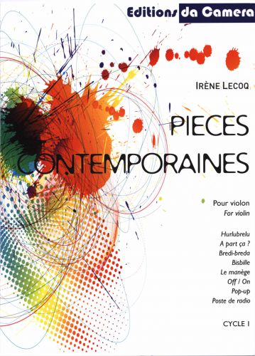 cover Pieces contemporaines pour violon DA CAMERA