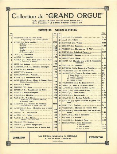 cover Prlude et fugue Combre