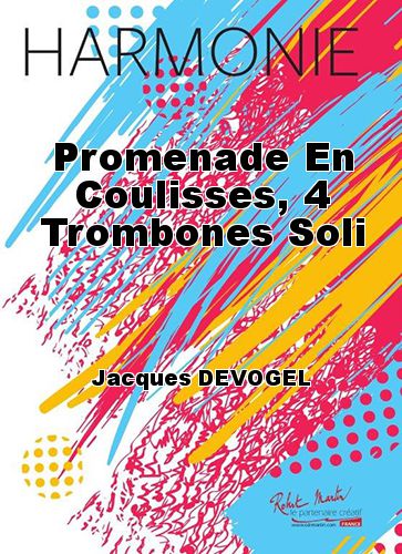 cover Promenade En Coulisses, 4 Trombones Soli Martin Musique