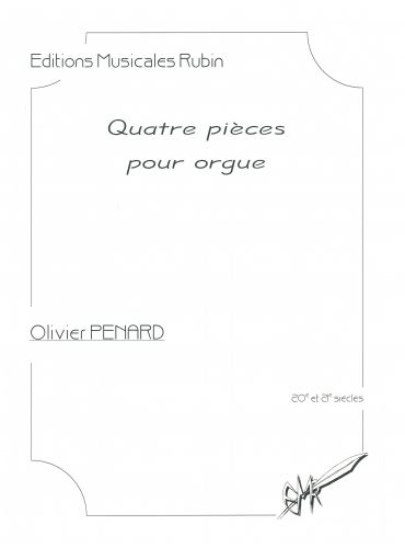 cover QUATRE PIECES POUR ORGUE Martin Musique
