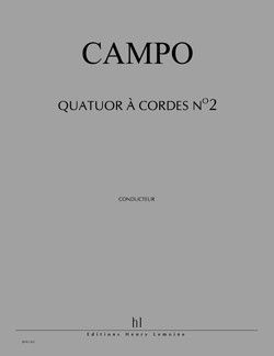 cover Quatuor � cordes n�2 Editions Henry Lemoine