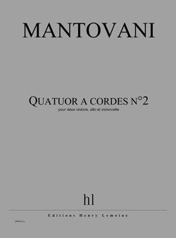 cover Quatuor � cordes n�2 Editions Henry Lemoine
