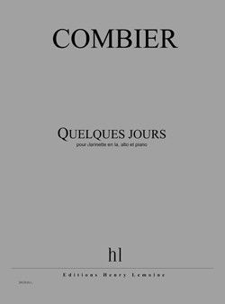 cover Quelques jours Editions Henry Lemoine