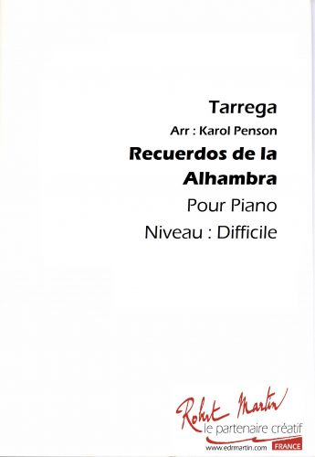 cover RECUERDOS DE LA ALHAMBRA Editions Robert Martin