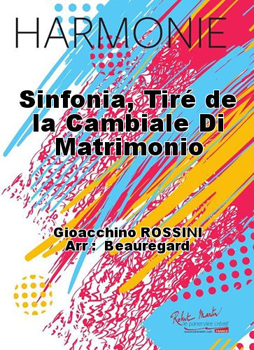 cover Sinfonia, Tiré de la Cambiale Di Matrimonio Robert Martin