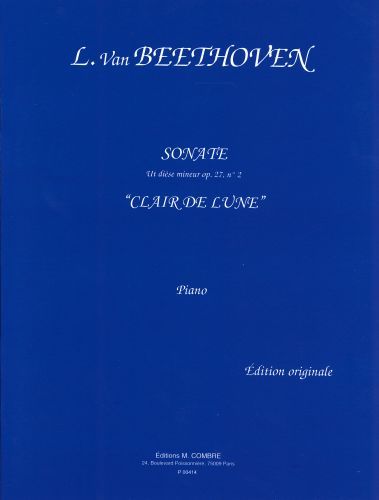 cover Sonate n�14 Op.27 n�2 Clair de lune Combre