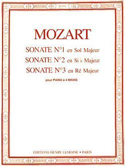 cover Sonates  4 mains n1  3 Editions Henry Lemoine