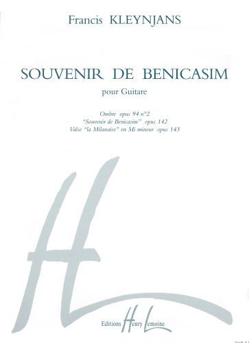 cover Souvenir de Benicasim Editions Henry Lemoine