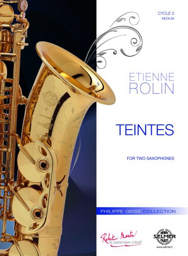 cover TEINTES pour DEUX SAXOPHONES ALTO Robert Martin